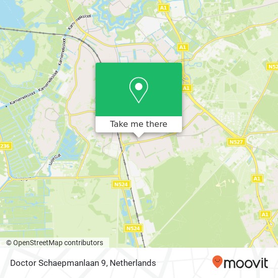 Doctor Schaepmanlaan 9, 1402 BP Bussum map
