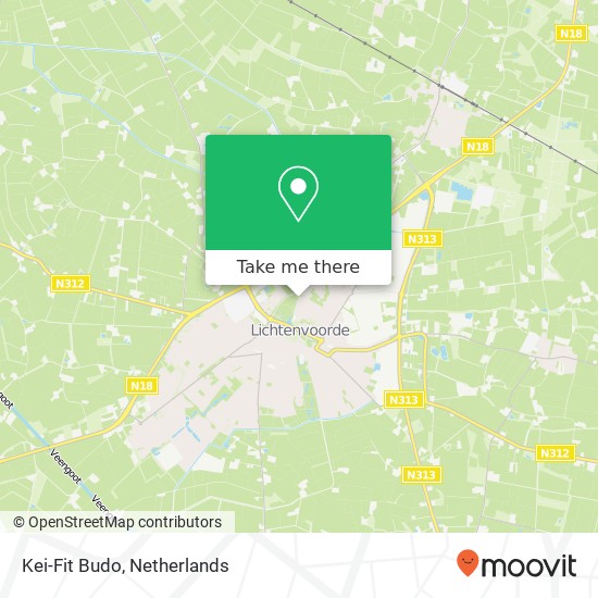 Kei-Fit Budo, Johannes Vermeerstraat 75 map