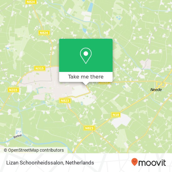 Lizan Schoonheidssalon, Oude Eibergseweg 12D map