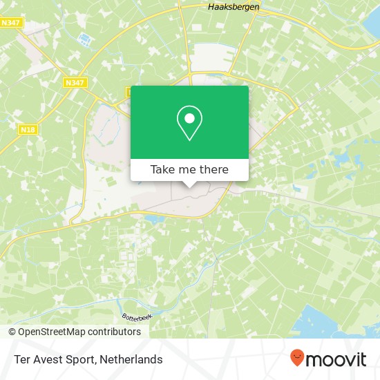 Ter Avest Sport, Molenstraat 2 Karte