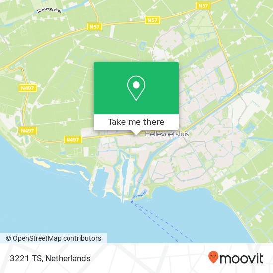 3221 TS, 3221 TS Hellevoetsluis, Nederland map