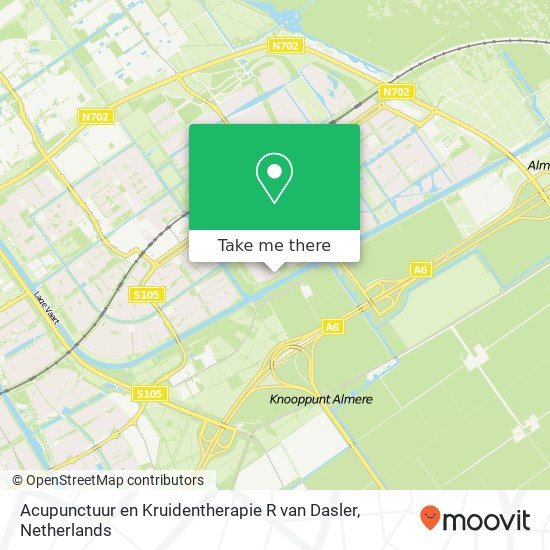 Acupunctuur en Kruidentherapie R van Dasler, Albaststraat 39 map