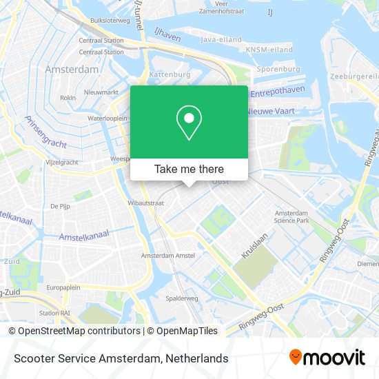 Scooter Service Amsterdam map