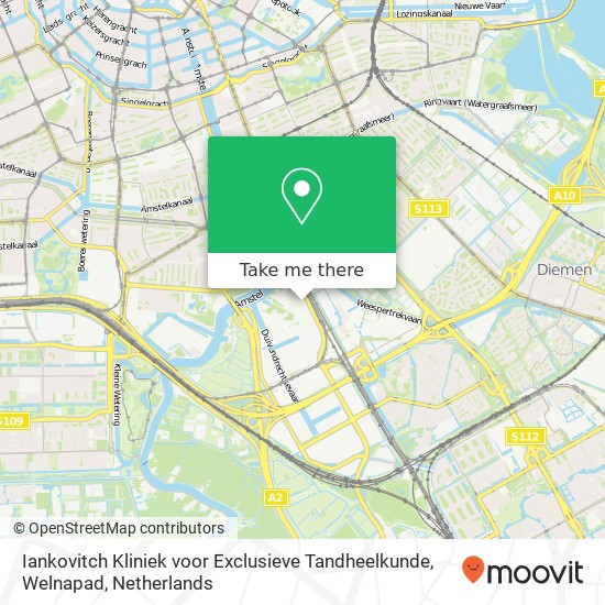 Iankovitch Kliniek voor Exclusieve Tandheelkunde, Welnapad map