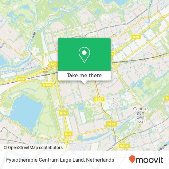 Fysiotherapie Centrum Lage Land, Duikerstraat 9 map