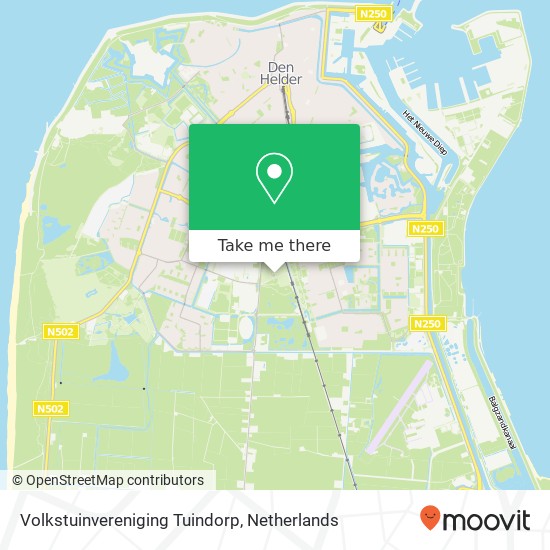 Volkstuinvereniging Tuindorp, Professor van Tillweg 3A map