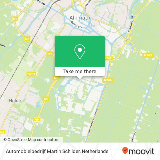 Automobielbedrijf Martin Schilder, Smaragdweg 6 map