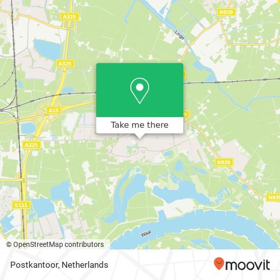 Postkantoor, Dorpsstraat 45 map