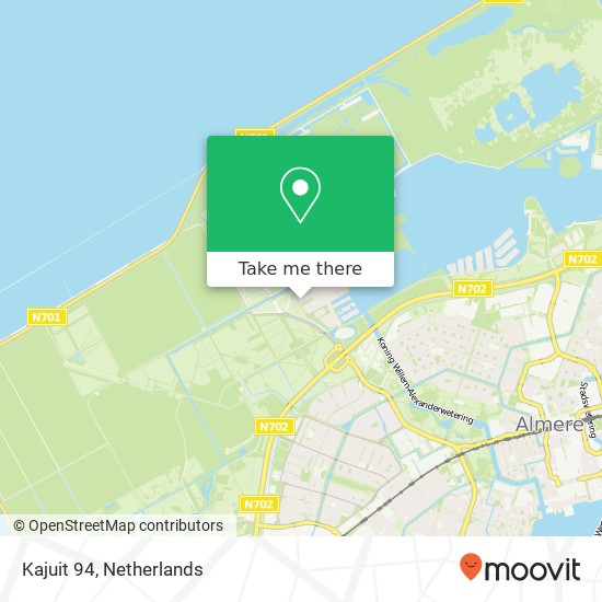 Kajuit 94, 1319 AR Almere-Stad map