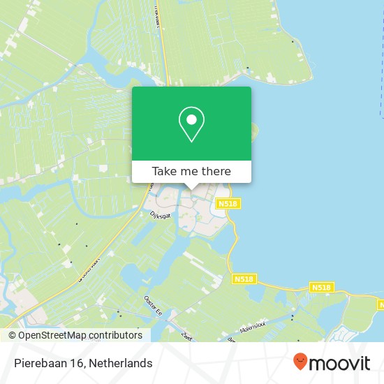 Pierebaan 16, 1141 GW Monnickendam map