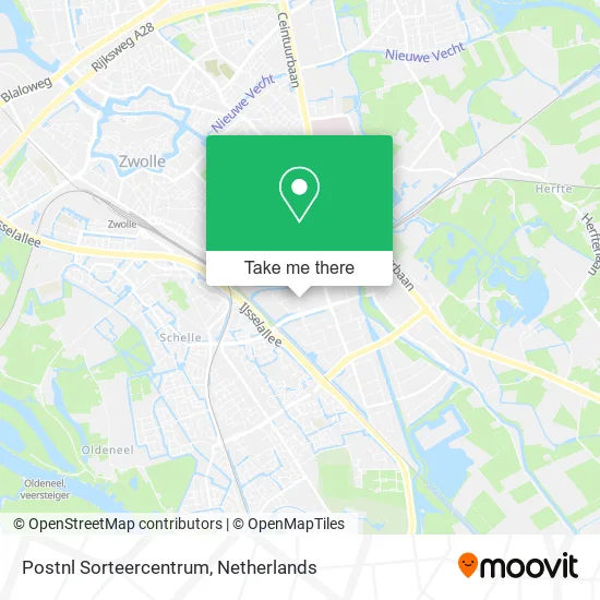 Postnl Sorteercentrum map