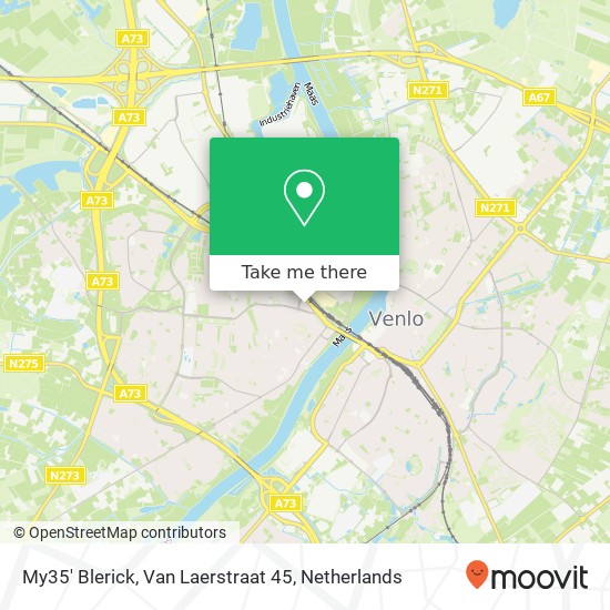 My35' Blerick, Van Laerstraat 45 map