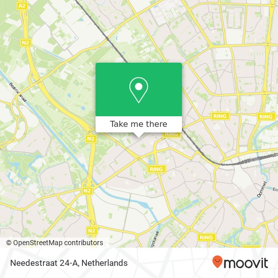 Needestraat 24-A, Needestraat 24-A, 5651 EG Eindhoven, Nederland Karte