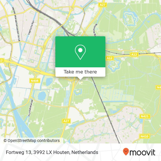 Fortweg 13, 3992 LX Houten map