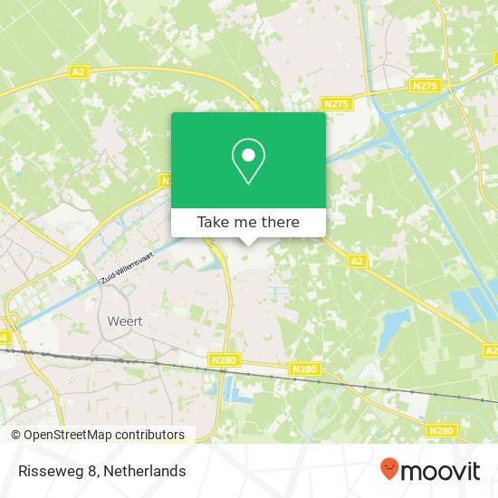 Risseweg 8, 6004 RM Weert map