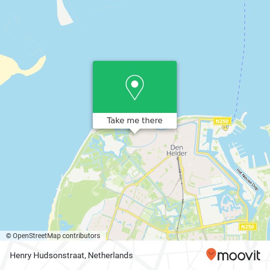 Henry Hudsonstraat, 1782 XD Den Helder map