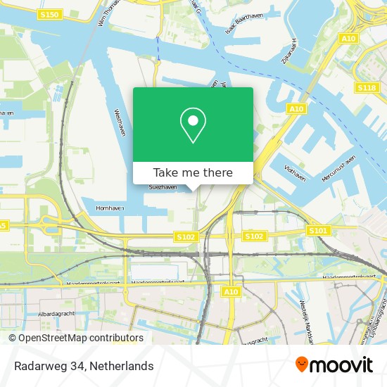 Radarweg 34 map