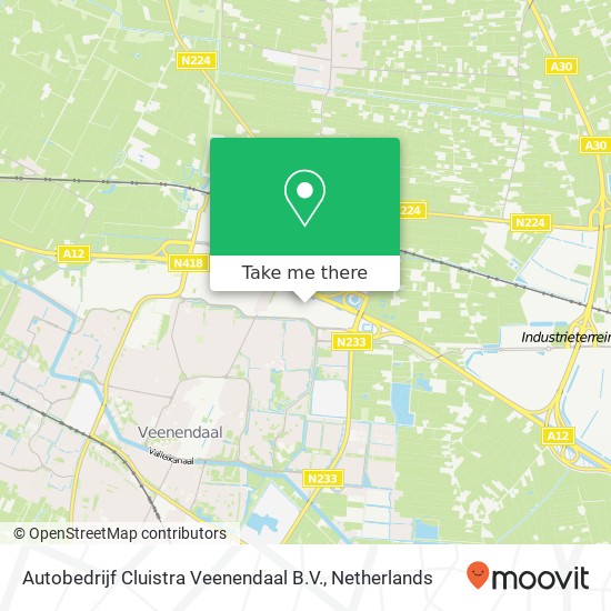 Autobedrijf Cluistra Veenendaal B.V., Galileistraat 12 map