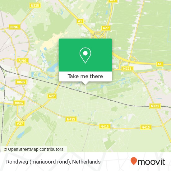 Rondweg (mariaoord rond), 3744 PL Baarn map