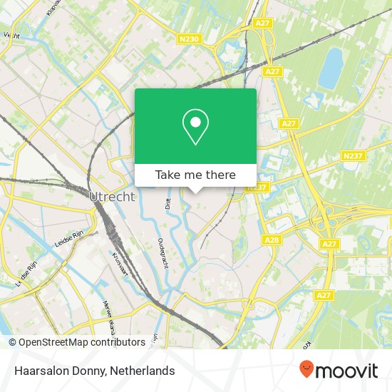 Haarsalon Donny, Biltstraat 77 map