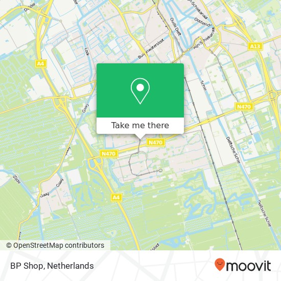 BP Shop, Vrijheidslaan 2 map