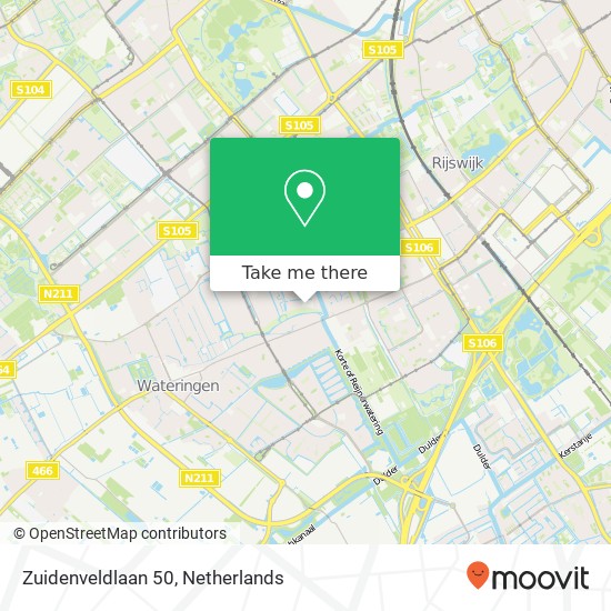 Zuidenveldlaan 50, 2548 Den Haag map