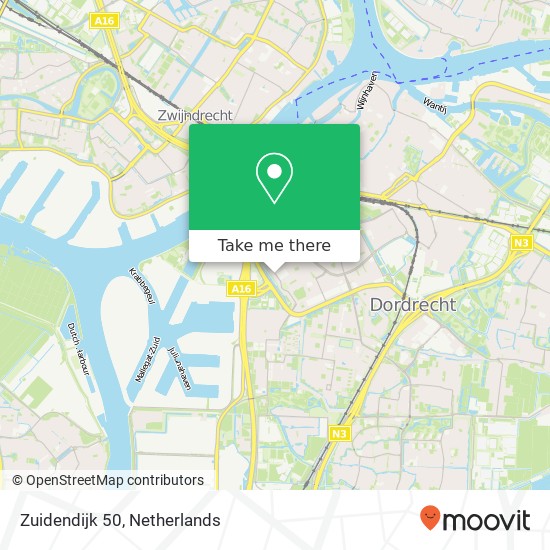 Zuidendijk 50, 3314 CW Dordrecht map