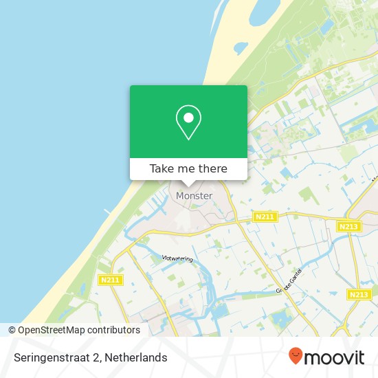 Seringenstraat 2, 2681 EM Monster map