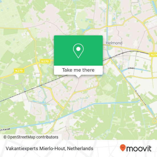 Vakantiexperts Mierlo-Hout map