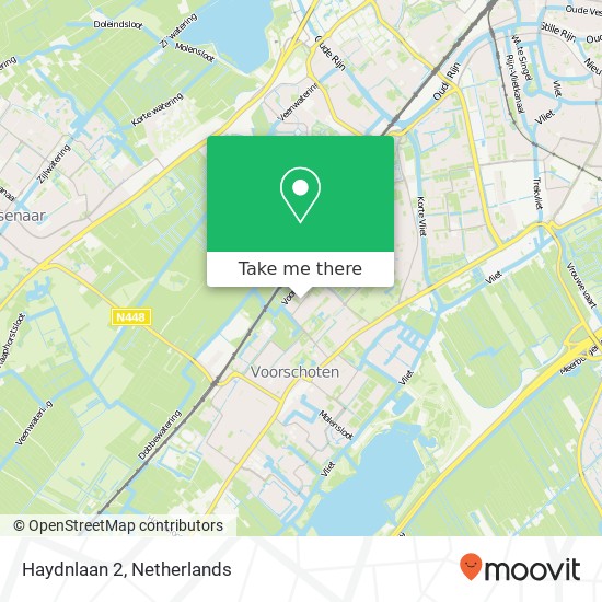 Haydnlaan 2, 2253 CV Voorschoten Karte