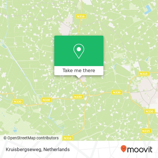 Kruisbergseweg, Kruisbergseweg, Nederland map