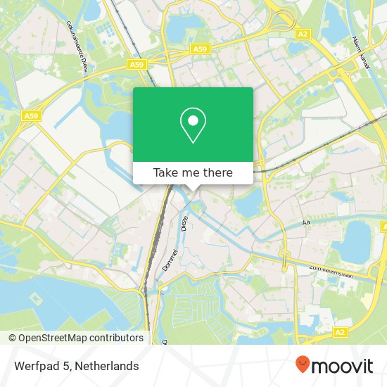 Werfpad 5, 5212 VJ 's-Hertogenbosch map