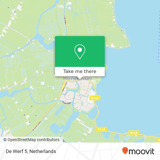 De Werf 5, 1141 HL Monnickendam map