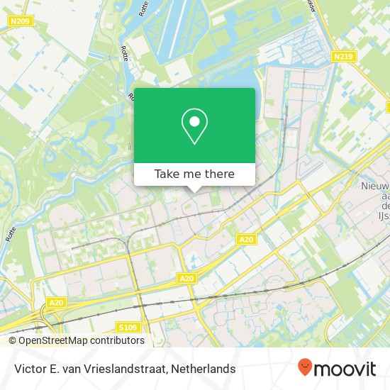 Victor E. van Vrieslandstraat, 3069 Rotterdam map