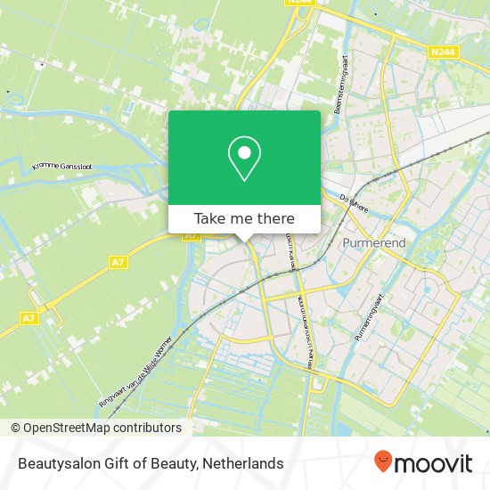 Beautysalon Gift of Beauty, Trinidadstraat 3 map