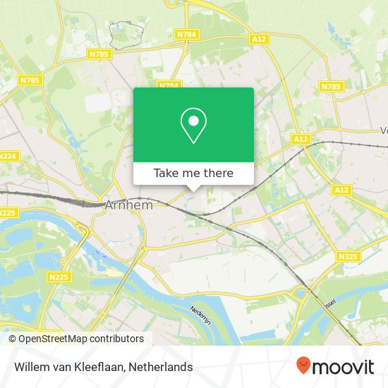 Willem van Kleeflaan, Willem van Kleeflaan, 6824 Arnhem, Nederland map