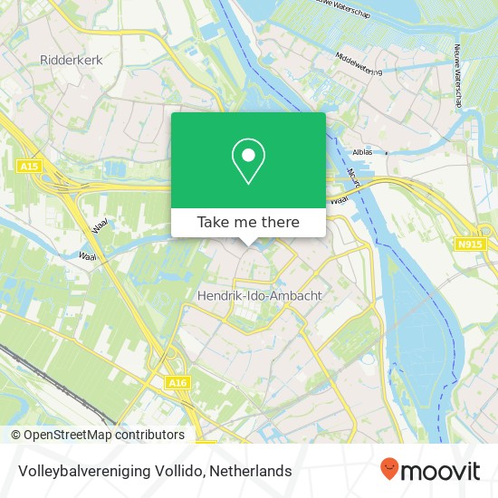 Volleybalvereniging Vollido, Dorpsstraat map