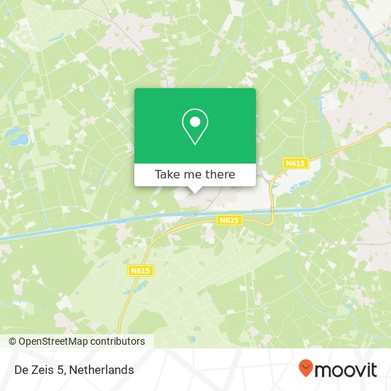 De Zeis 5, 5737 JK Lieshout map