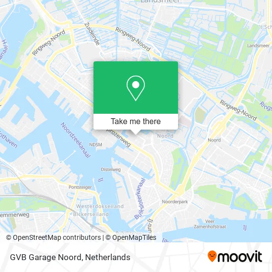 GVB Garage Noord Karte