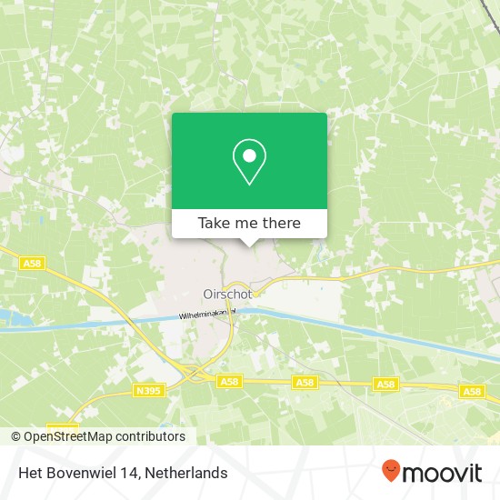 Het Bovenwiel 14, 5688 SE Oirschot map