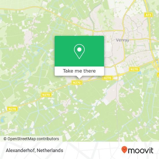 Alexanderhof, Alexanderhof, 5801 JV Venray, Nederland Karte