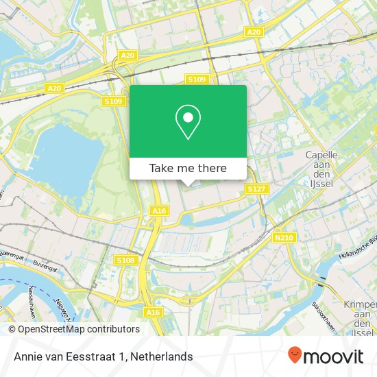 Annie van Eesstraat 1, 3066 JC Rotterdam map