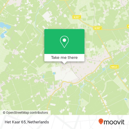 Het Kaar 65, 5571 RW Bergeijk Karte