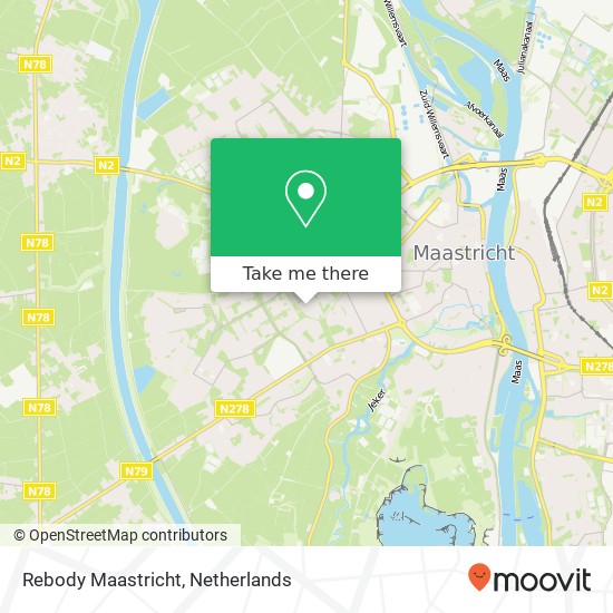Rebody Maastricht, Elisabeth Gruytersstraat 58 Karte