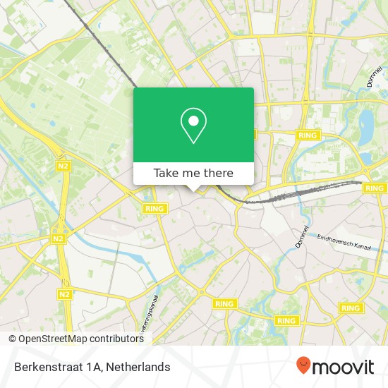 Berkenstraat 1A, Berkenstraat 1A, 5616 LV Eindhoven, Nederland Karte