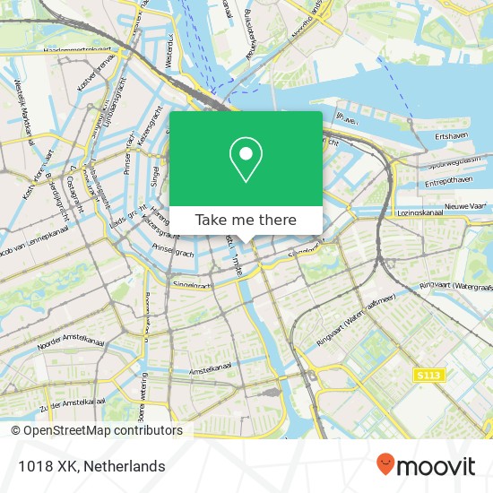 1018 XK, 1018 XK Amsterdam, Nederland map