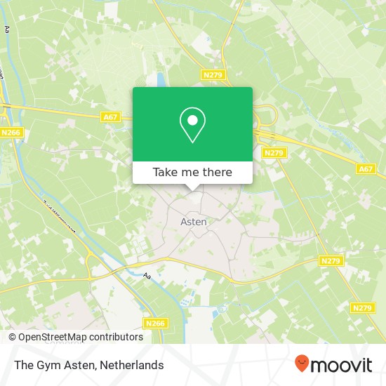 The Gym Asten, Industrielaan 11B map