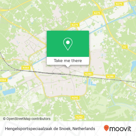 Hengelsportspeciaalzaak de Snoek, Maaspoort 60 map