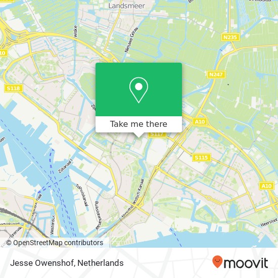 Jesse Owenshof, Jesse Owenshof, 1034 Amsterdam, Nederland map