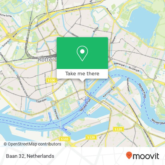Baan 32, Baan 32, 3011 CB Rotterdam, Nederland map